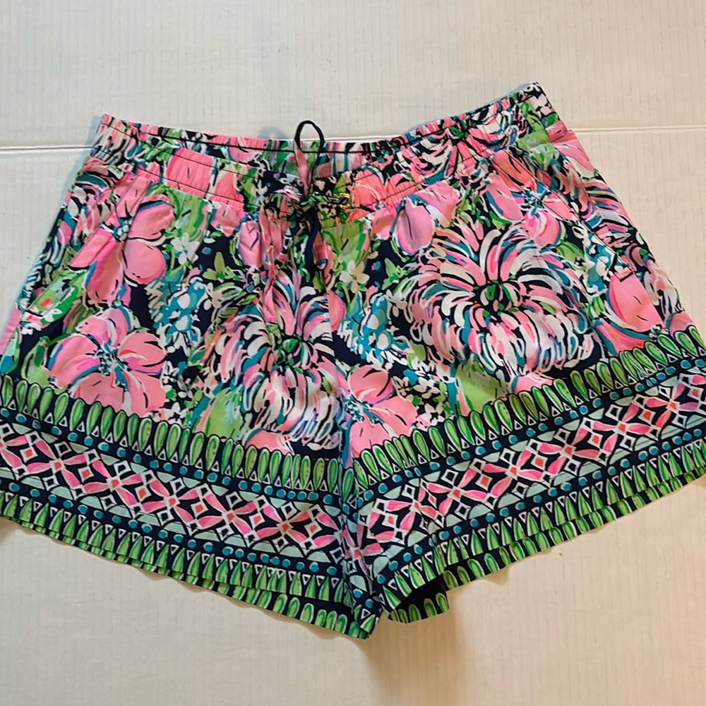 Lilly Pulitzer High TIde 5" Katia Pull On Beach Shorts Women's Size XS NWOT